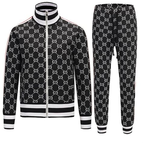 gucci style mens tracksuit|gucci tracksuit men's price.